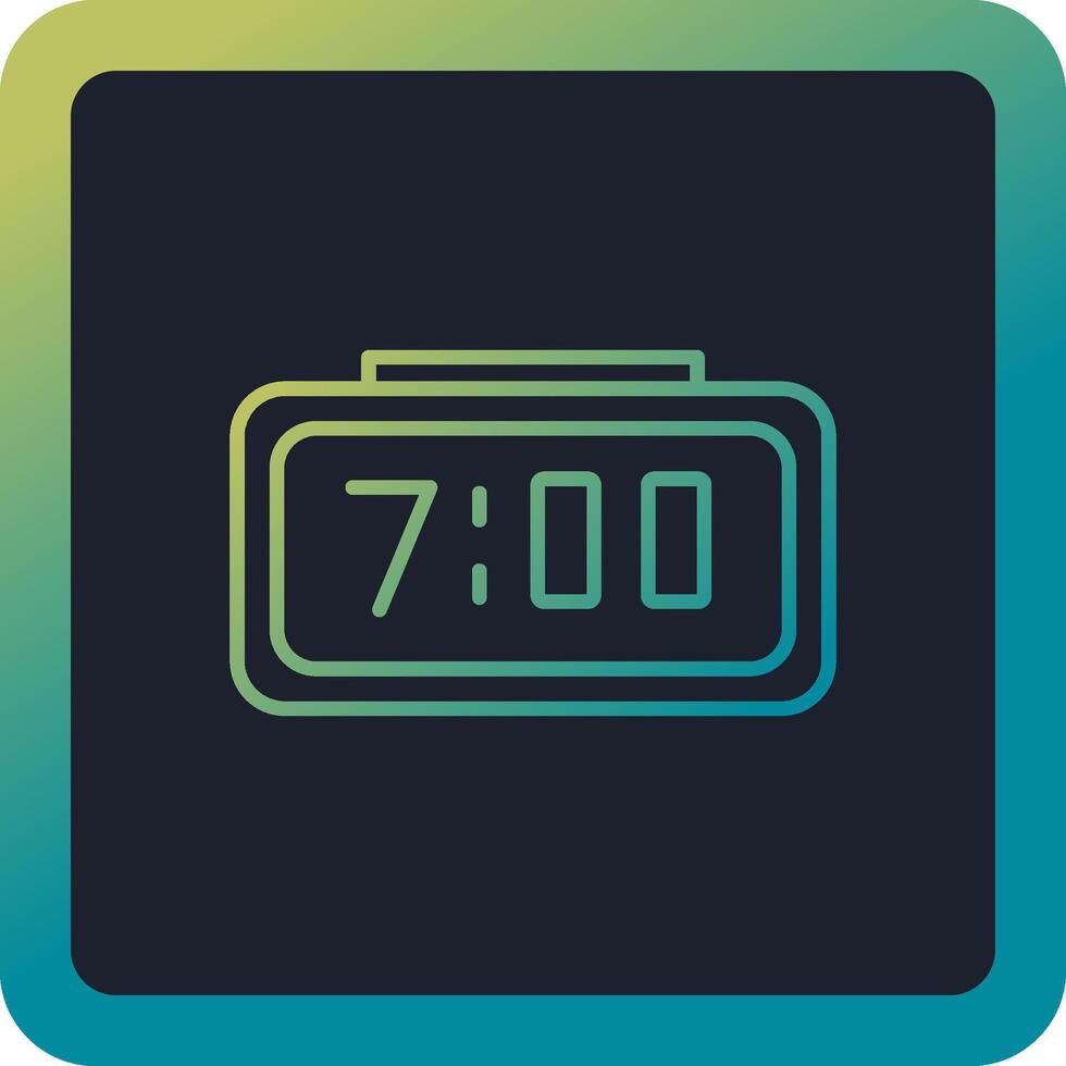 Digital Clock Vector Icon