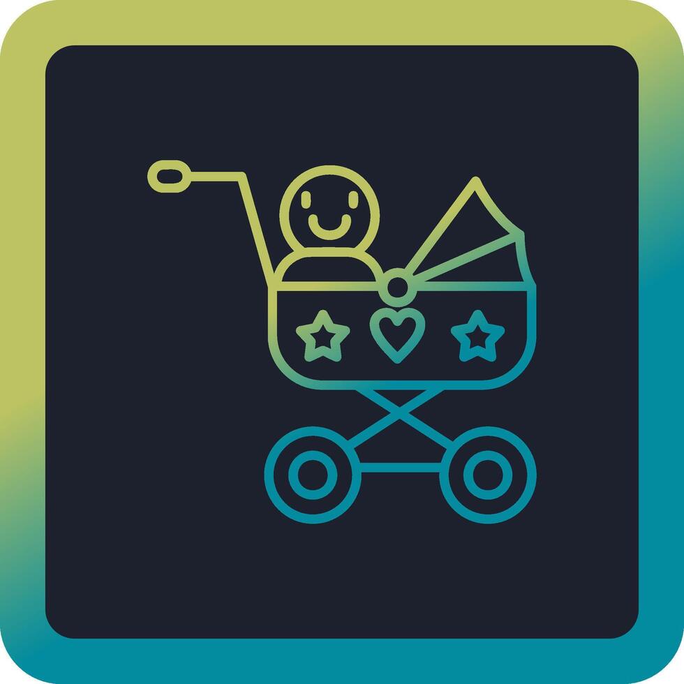 Baby Cart Vector Icon