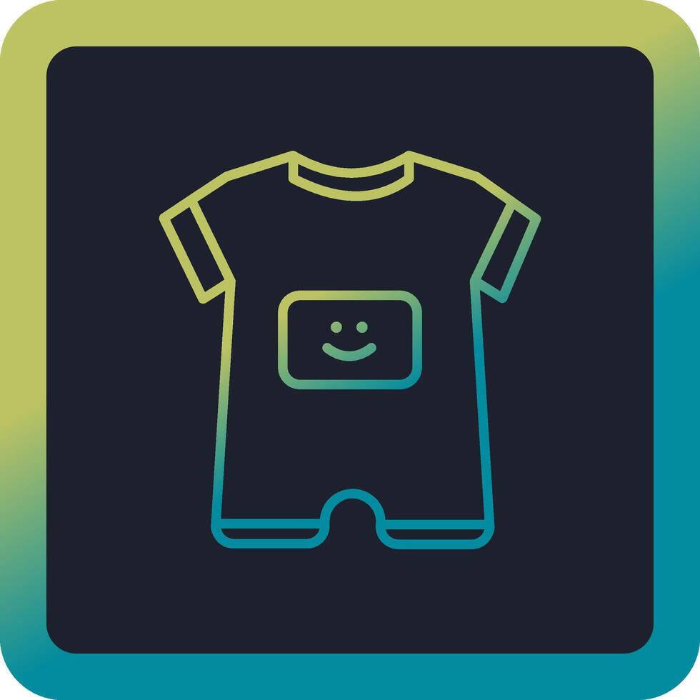 Baby Boy Outfit Vector Icon