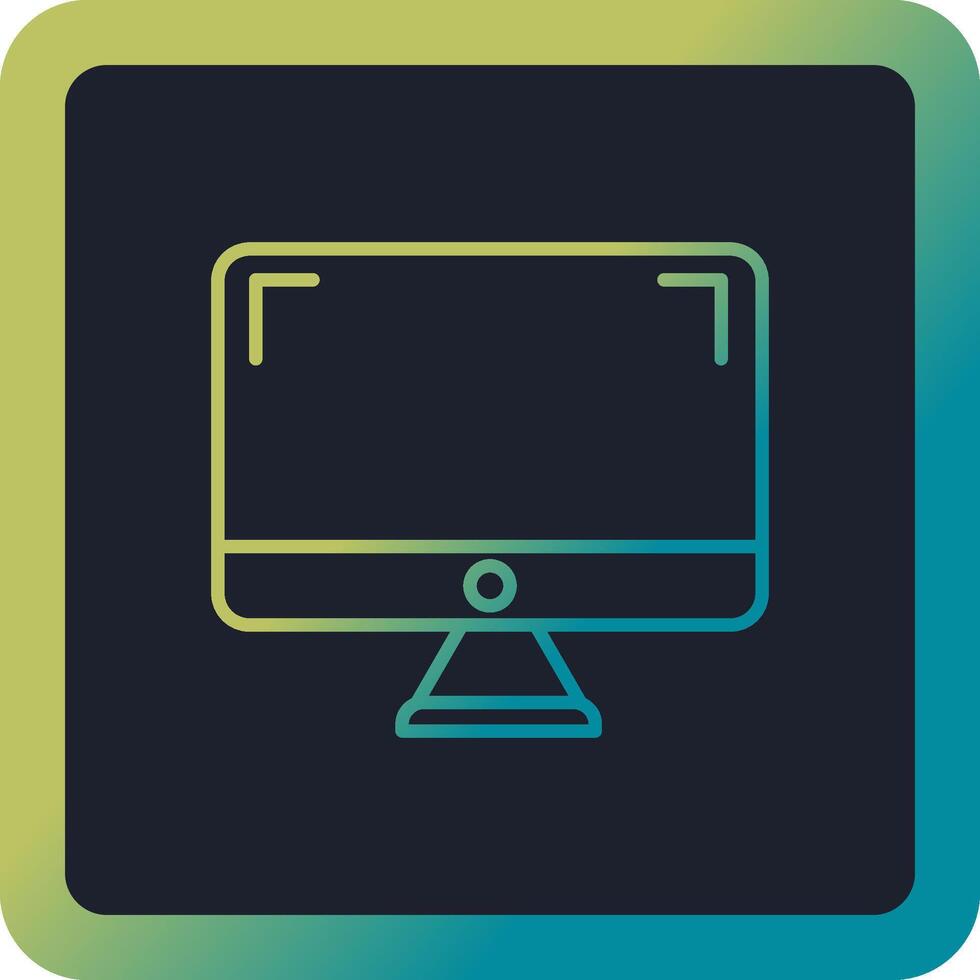 monitor de icono de vector