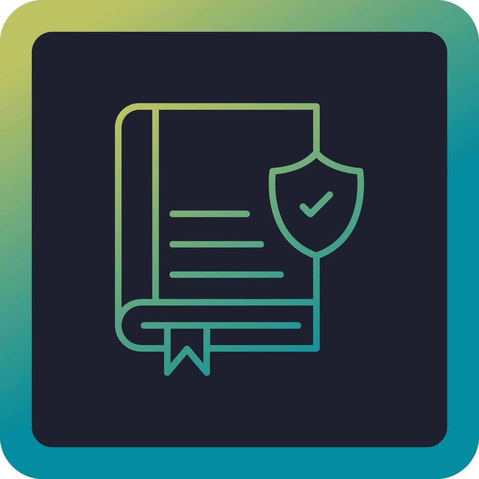 Book Secure Vector Icon