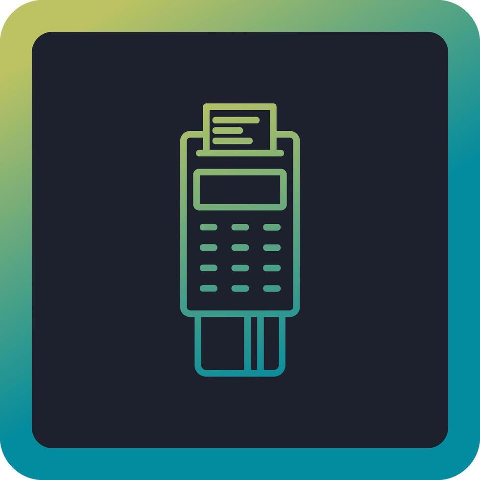 Pos Terminal Vector Icon