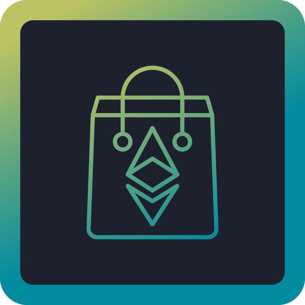 Ethereum Bag Vector Icon