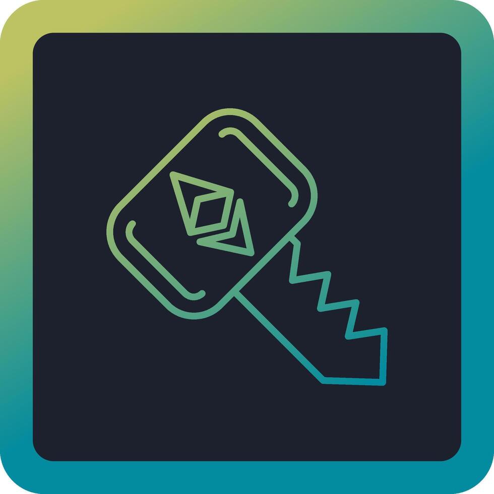 Ethereum Key Vector Icon