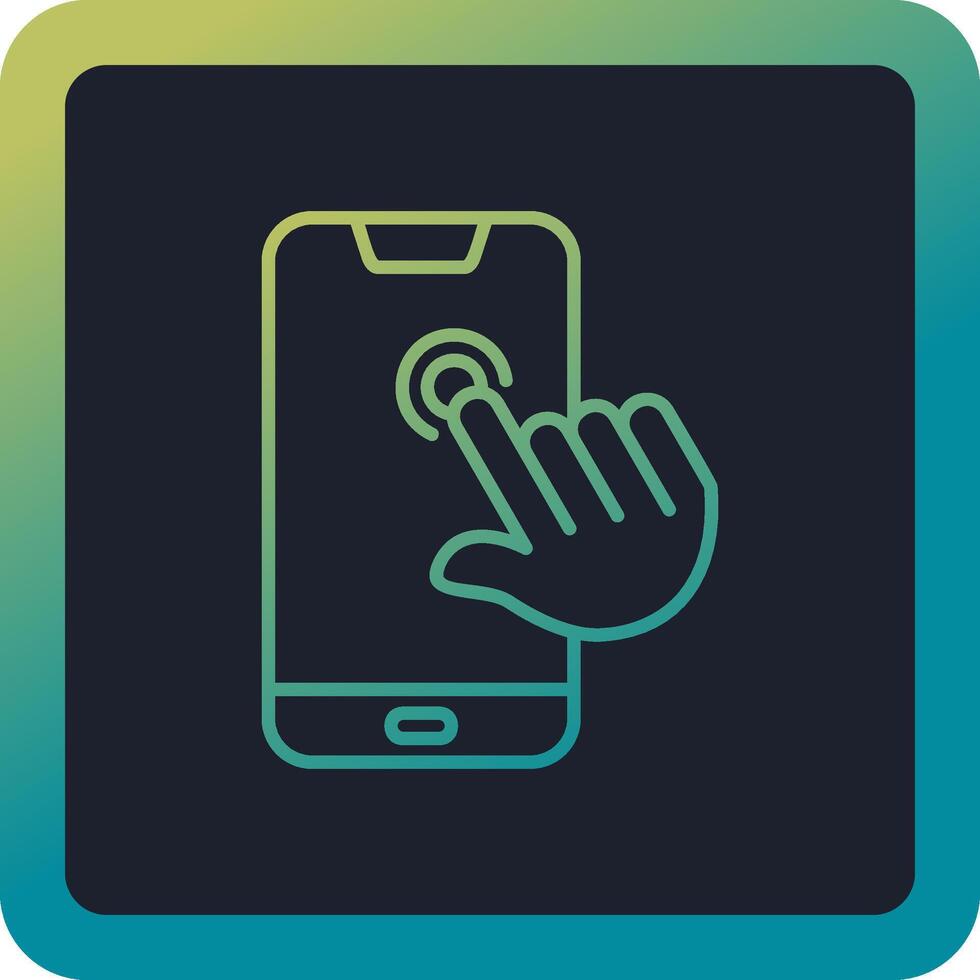 Touch Screen Vector Icon