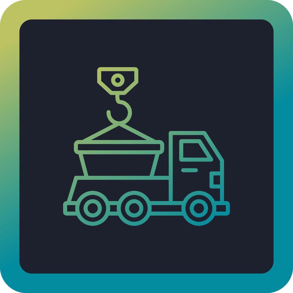 Skip Truck Vector Icon