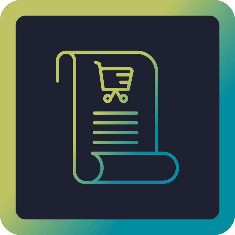 Shopping List Vector Icon