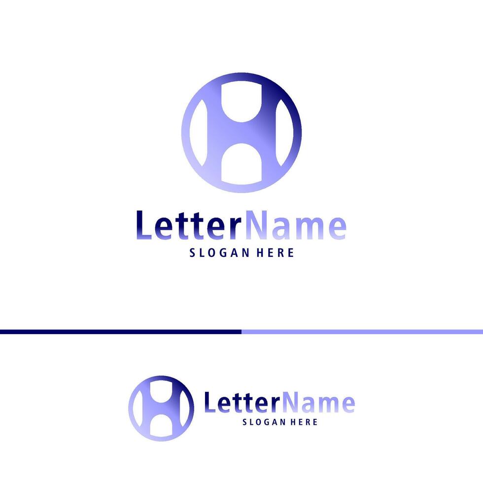 Modern letter H logo design vector. Creative H logo concepts template vector