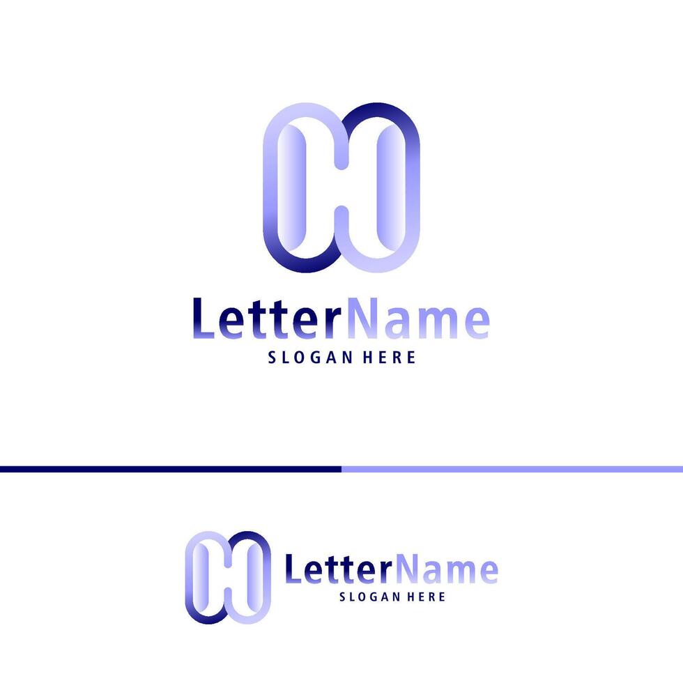 moderno letra h logo diseño vector. creativo h logo conceptos modelo vector