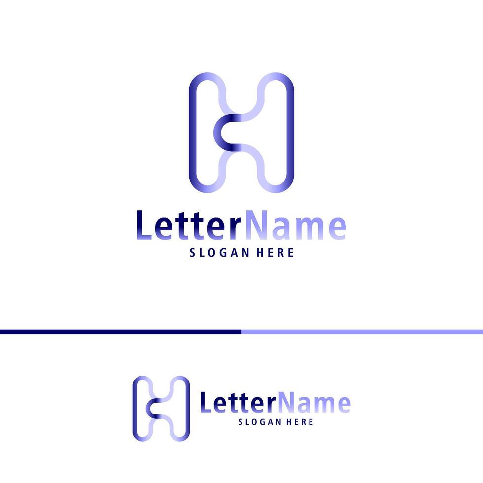 Modern letter H logo design vector. Creative H logo concepts template vector