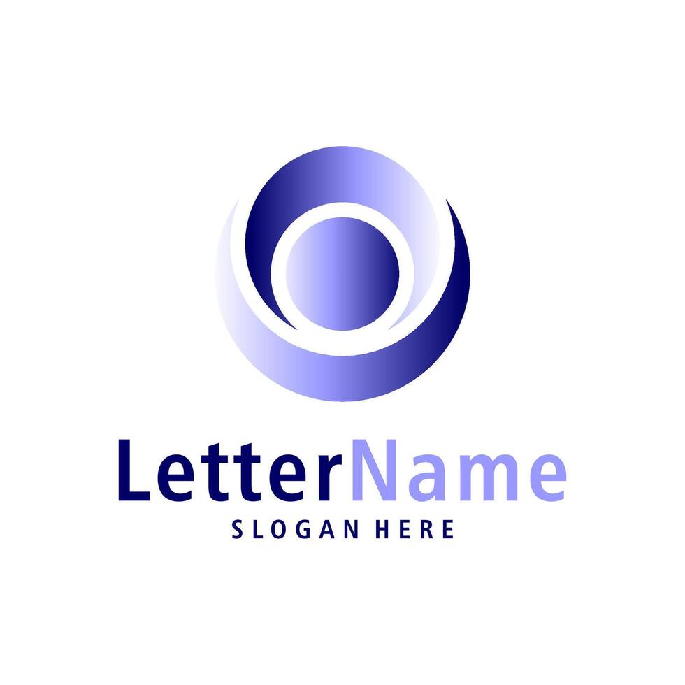 Modern letter O logo design vector. Creative O logo concepts template vector