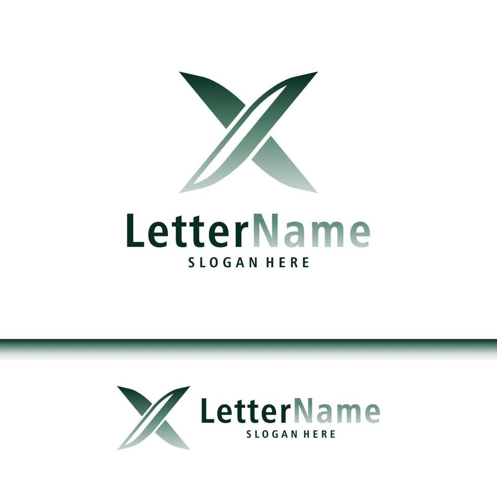 moderno letra X logo diseño vector. creativo X logo conceptos modelo vector