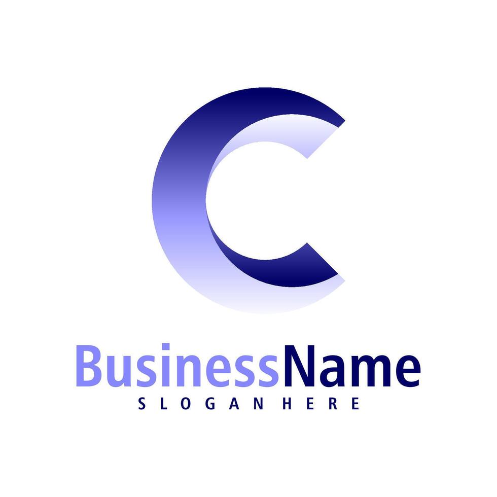Letter C logo design vector. Creative Initial C logo concepts template vector