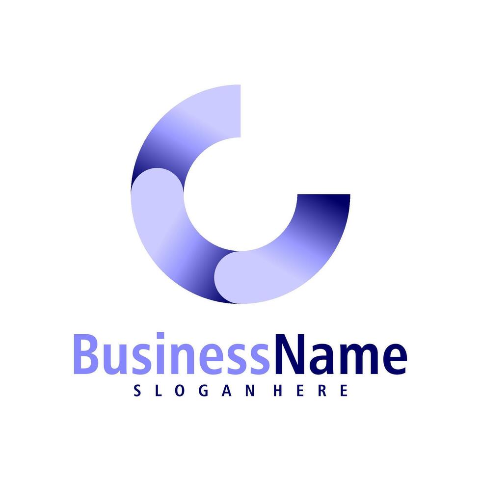 Letter C logo design vector. Creative Initial C logo concepts template vector
