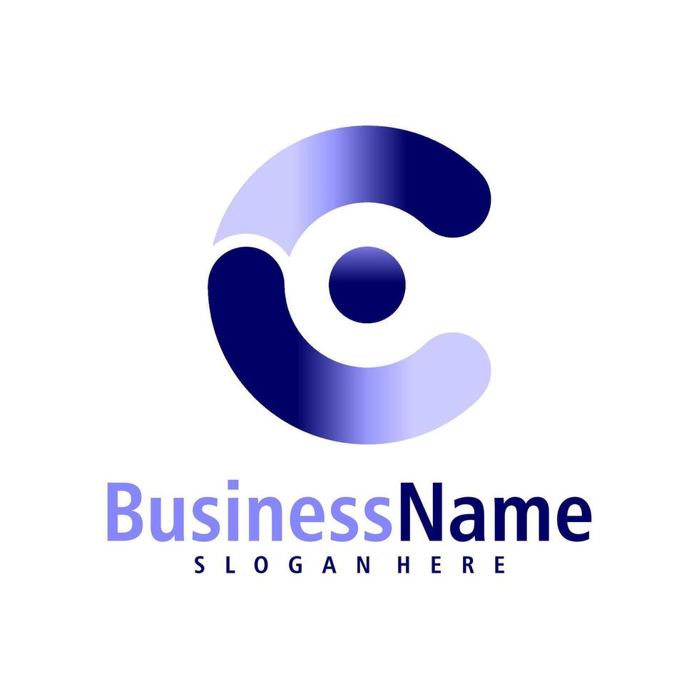 Letter C logo design vector. Creative Initial C logo concepts template vector