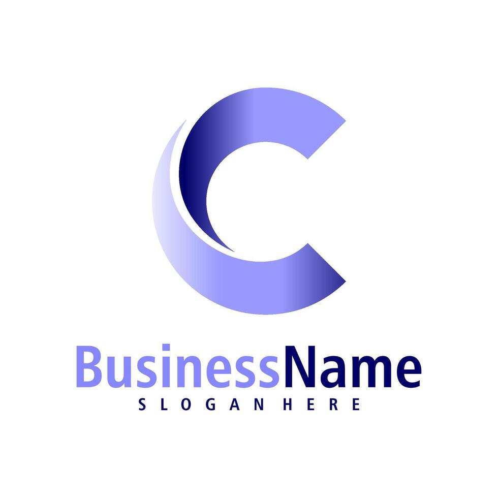 Letter C logo design vector. Creative Initial C logo concepts template vector