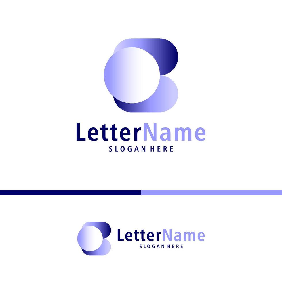 Modern letter B logo design vector. Creative B logo concepts template vector