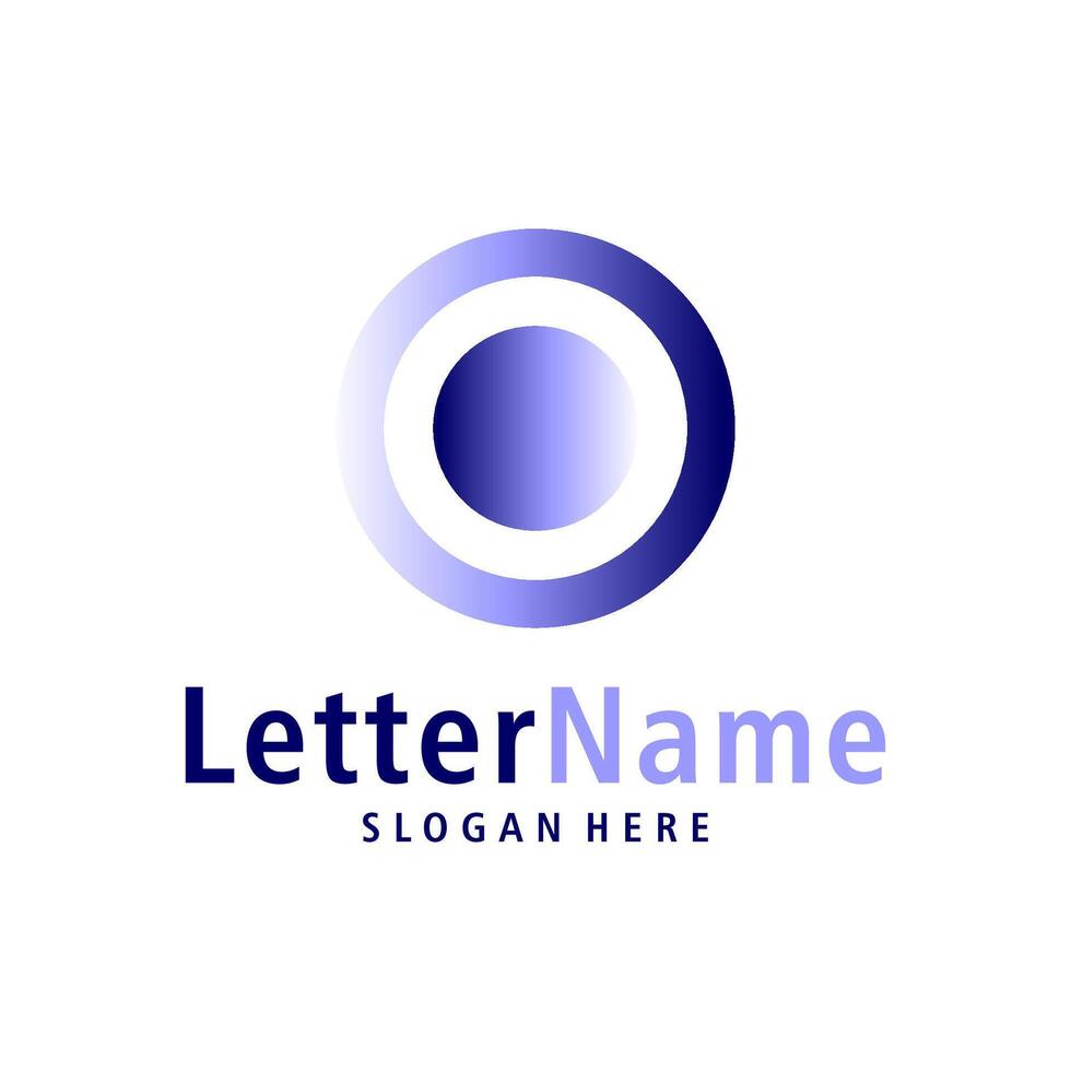 Modern letter O logo design vector. Creative O logo concepts template vector