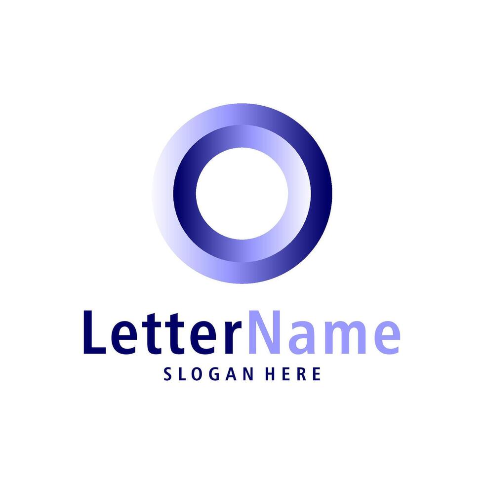 Modern letter O logo design vector. Creative O logo concepts template vector
