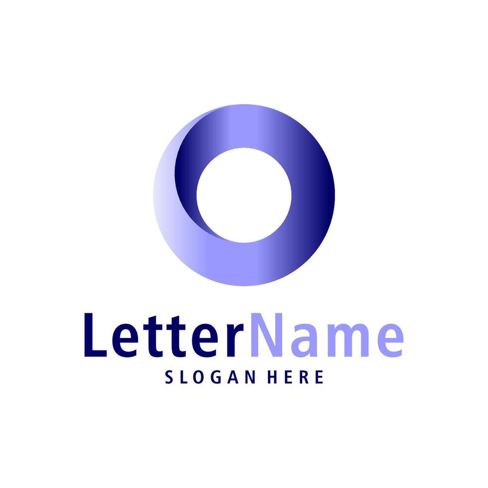 Modern letter O logo design vector. Creative O logo concepts template vector