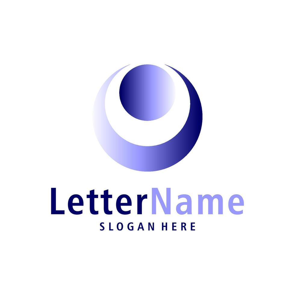 Modern letter O logo design vector. Creative O logo concepts template vector