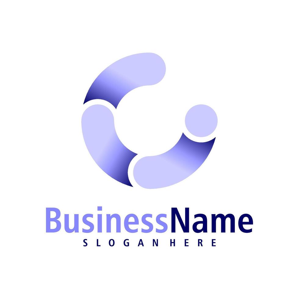 Letter C logo design vector. Creative Initial C logo concepts template vector