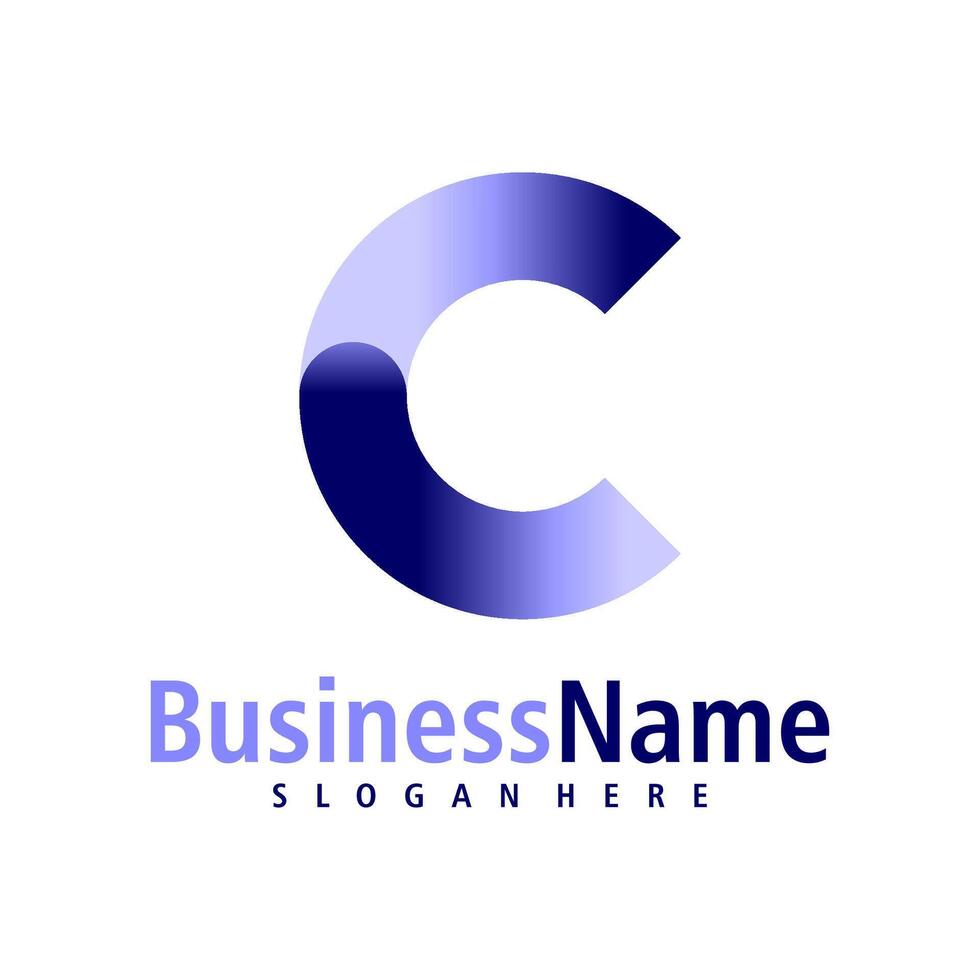 Letter C logo design vector. Creative Initial C logo concepts template vector