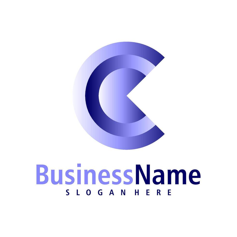 Letter C logo design vector. Creative Initial C logo concepts template vector
