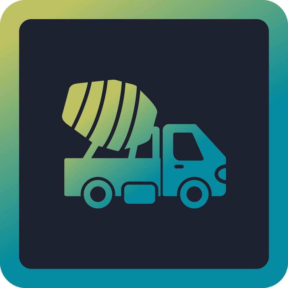 Cement Truck Vector Icon