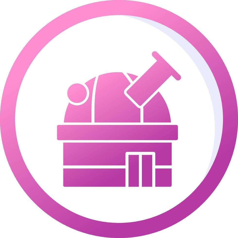 Space Observatory Vector Icon