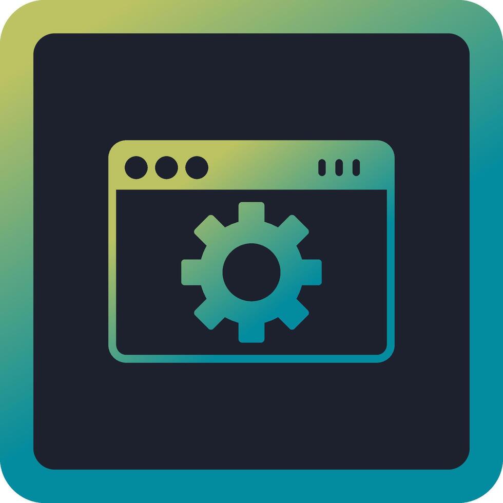 Web Page Setting Vector Icon