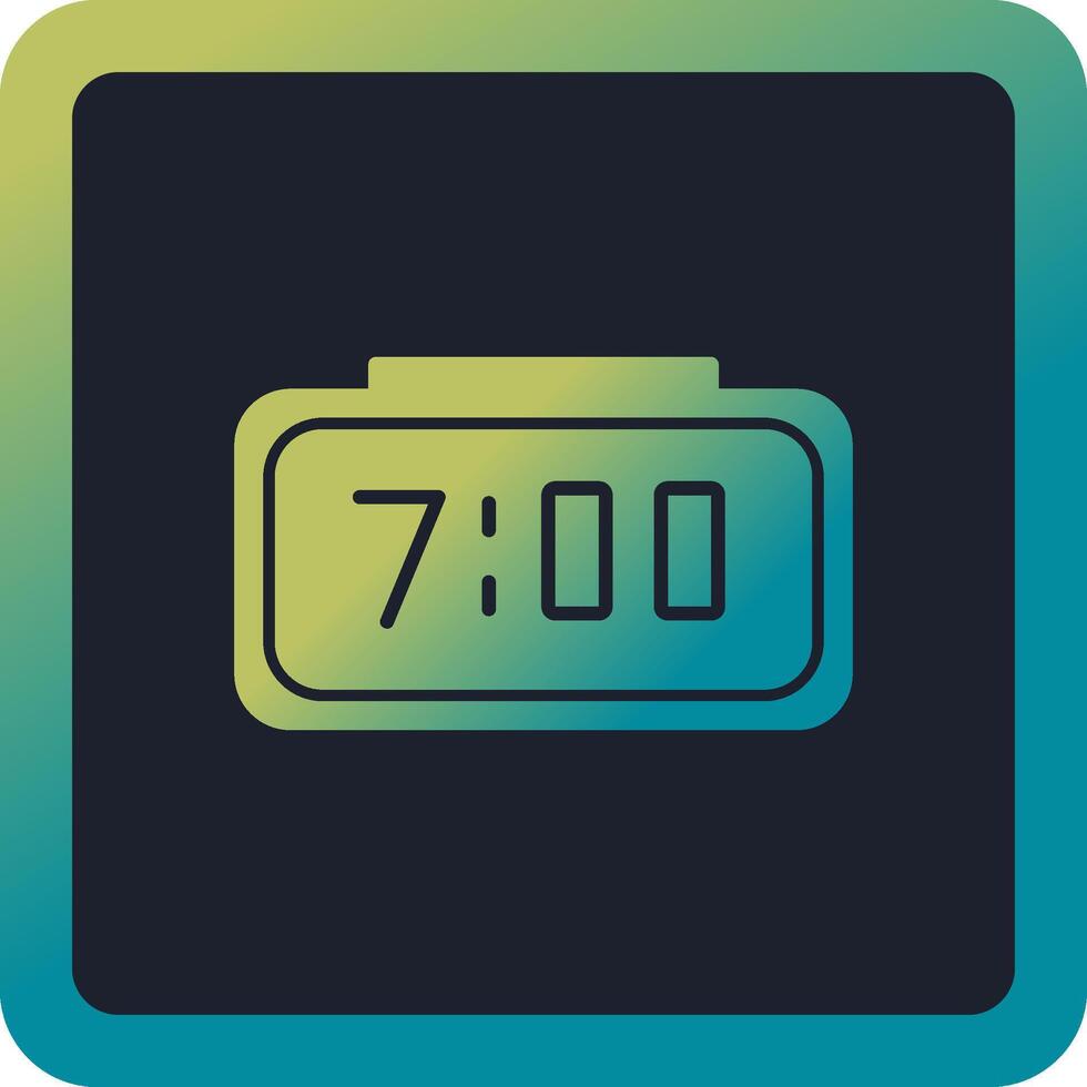 Digital Clock Vector Icon