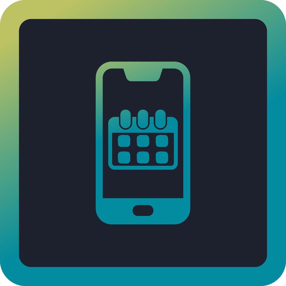 Smartphone Calendar Vector Icon