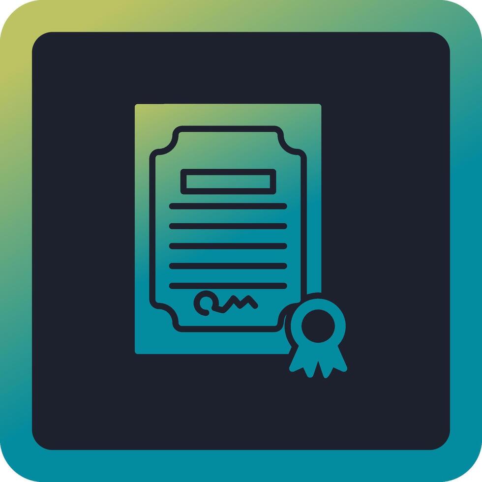 Certificate Vector Icon