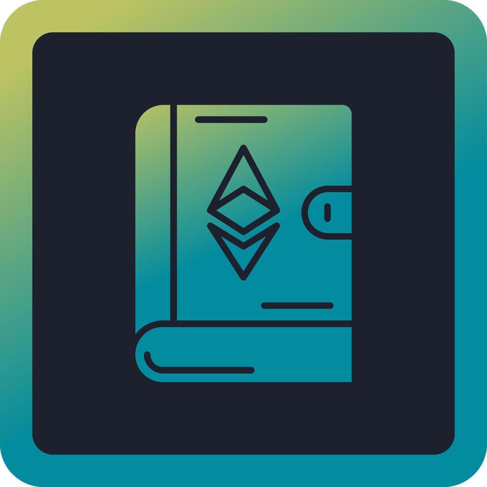 Ethereum Book Vector Icon