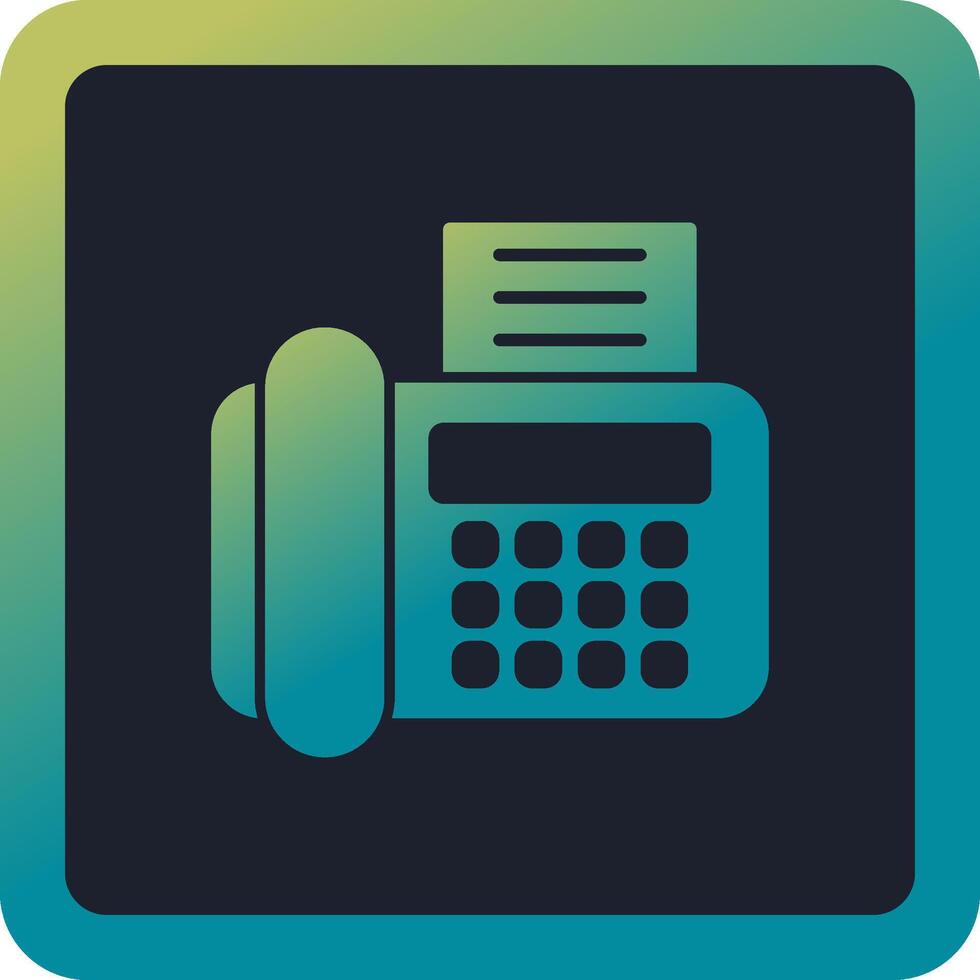 Fax Machine Vector Icon