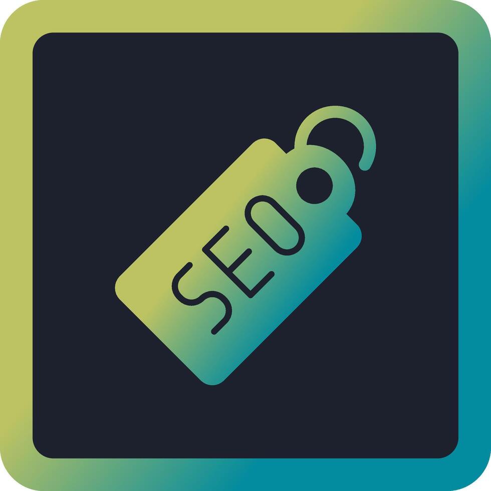 icono de vector de etiqueta seo