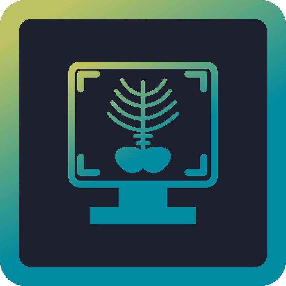 X-ray Bone Vector Icon