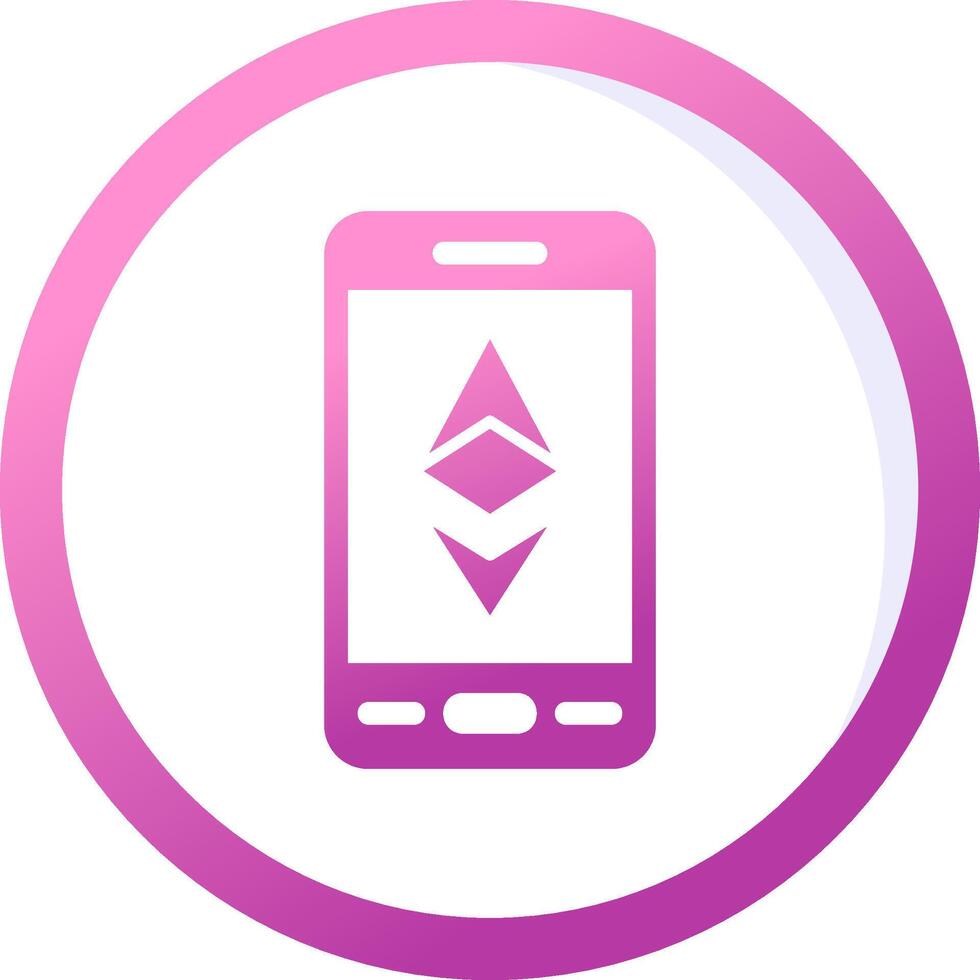 Ethereum Smartphone Vector Icon