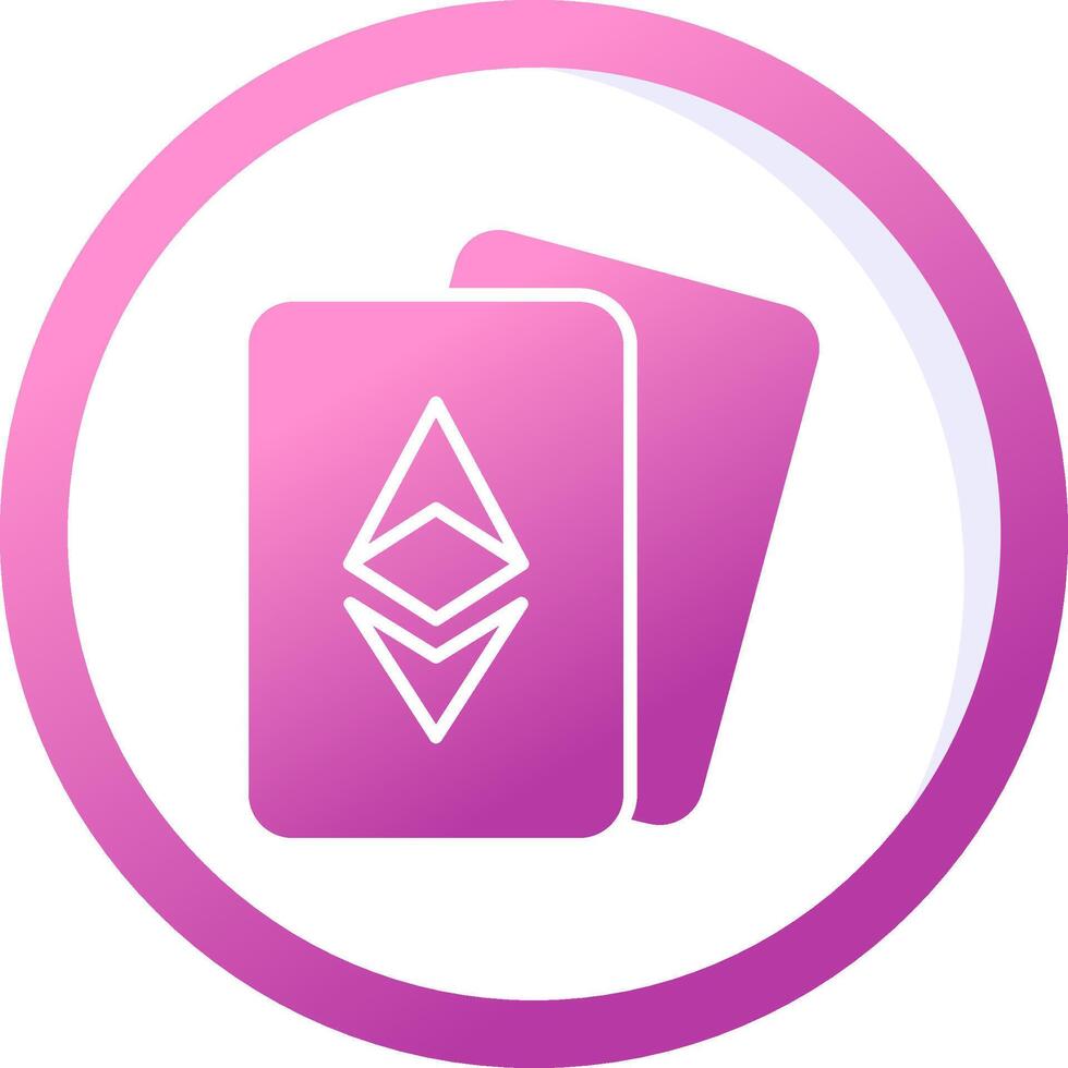 Ethereum Cards Vector Icon