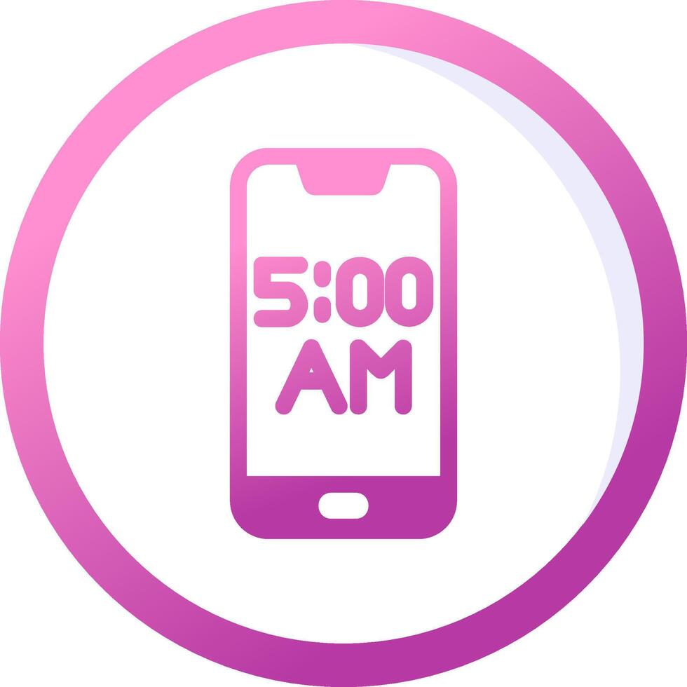 Smartphone Alarm Vector Icon