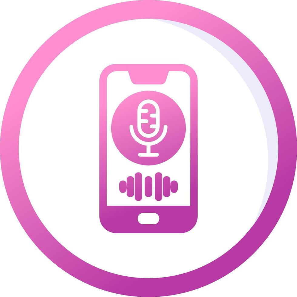 Voice Assistant Vector Icon