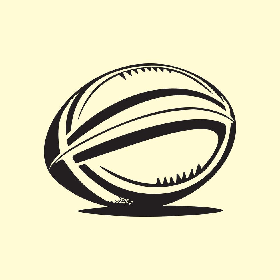 American football ball isolated with shadow vector