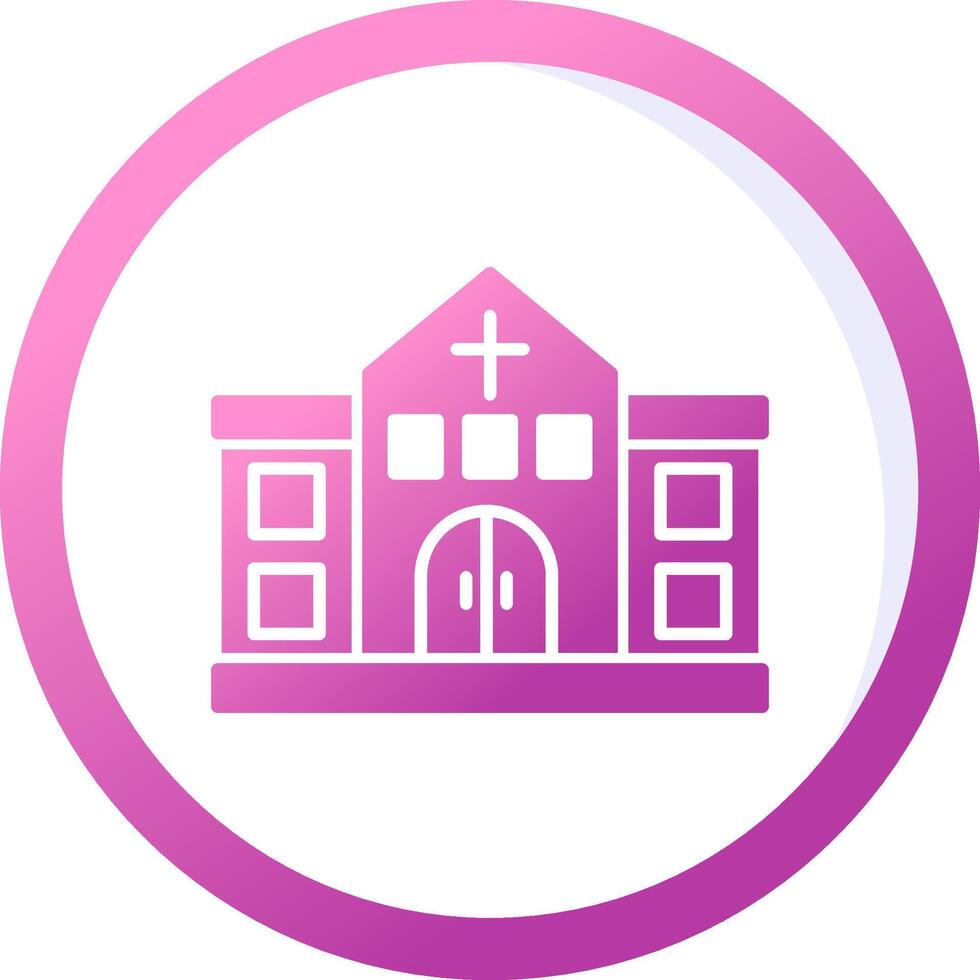 icono de vector de iglesia