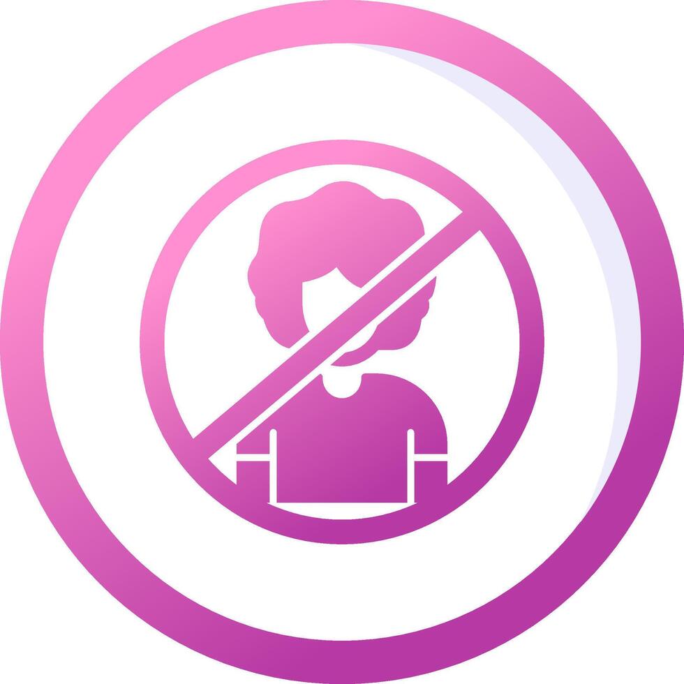 Person Not Allowed Vector Icon