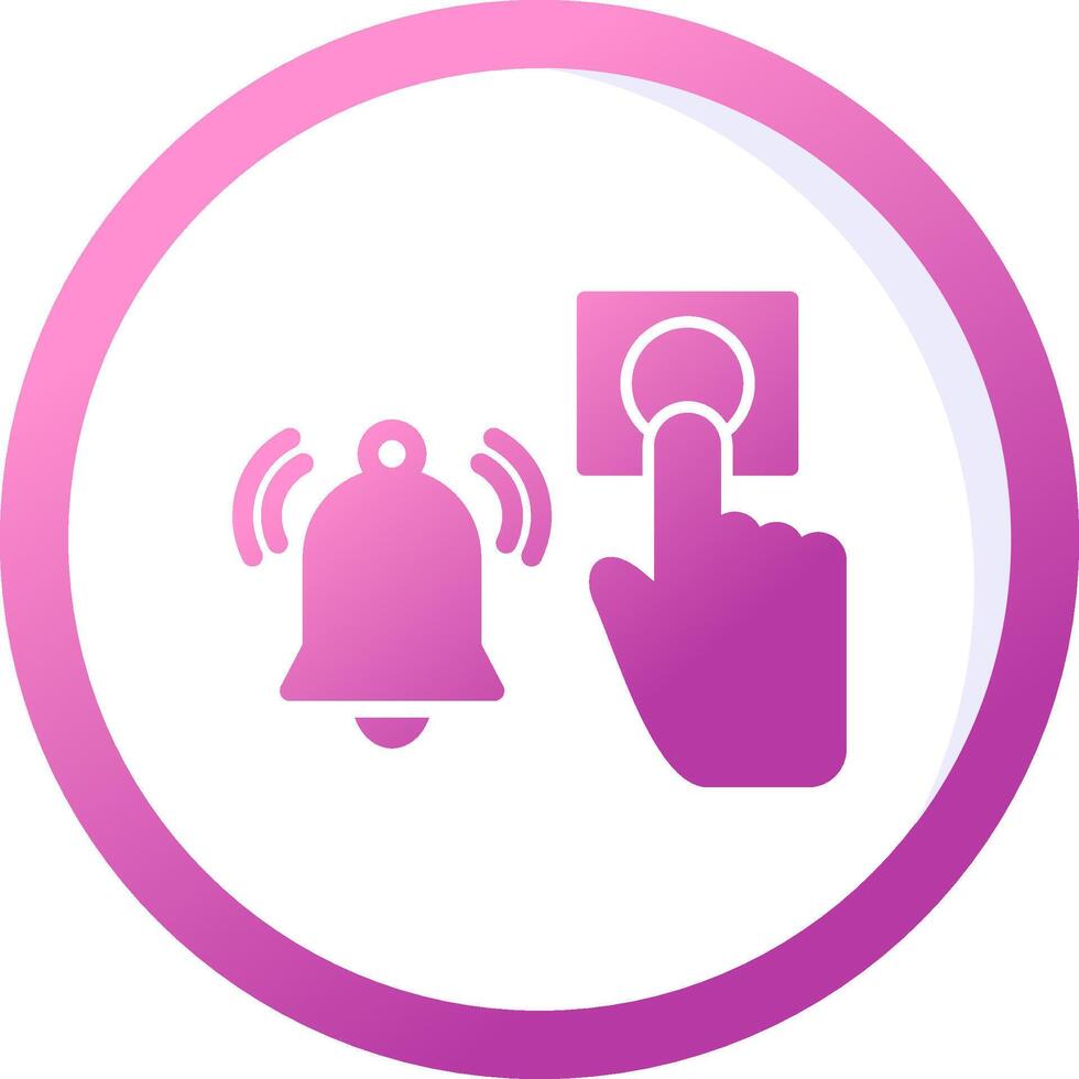 Emergency Alarm Button Vector Icon