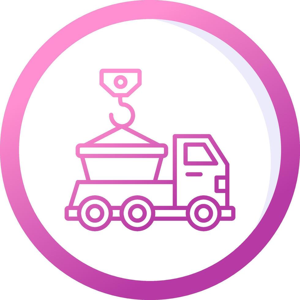 Skip Truck Vector Icon