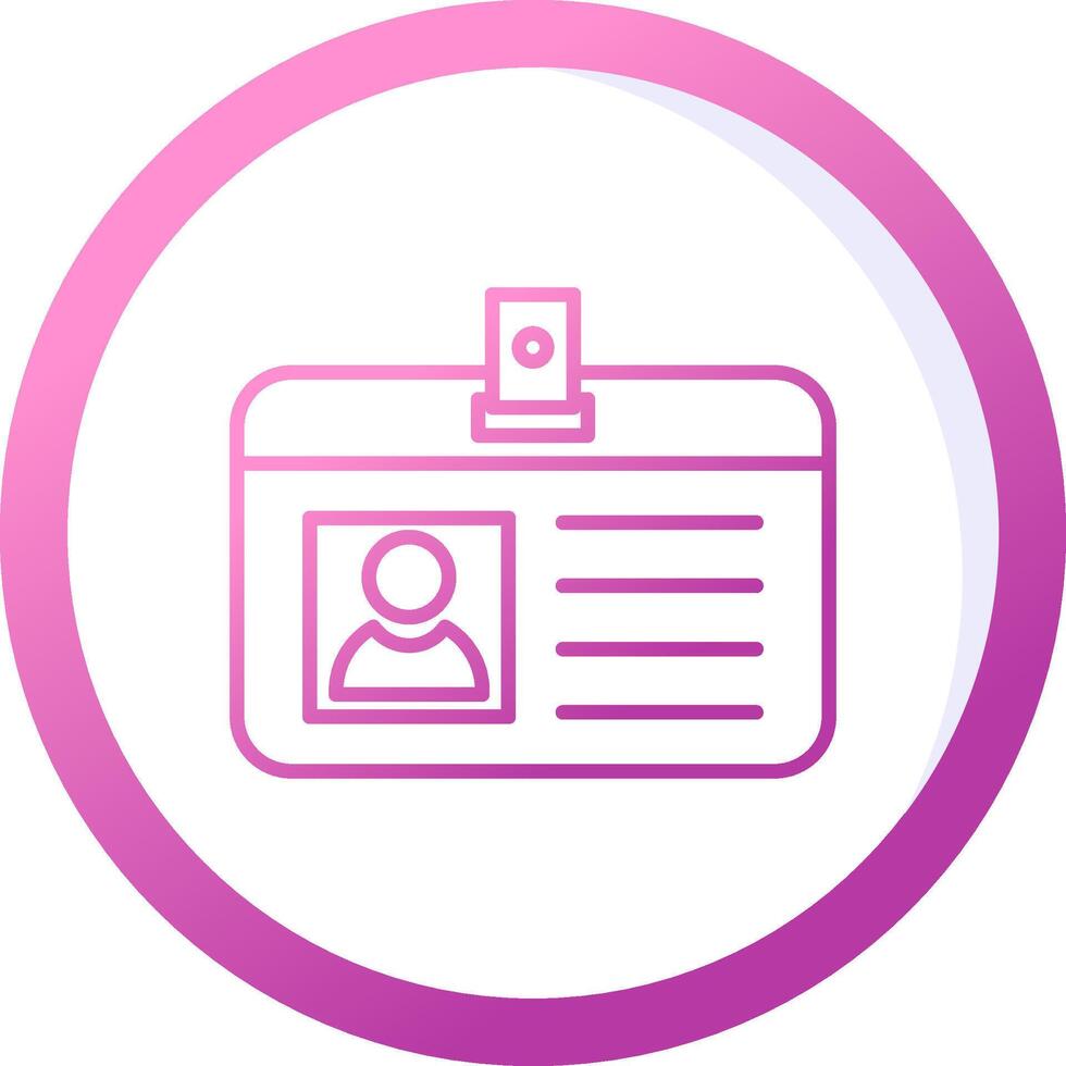 Identification Card Vector Icon