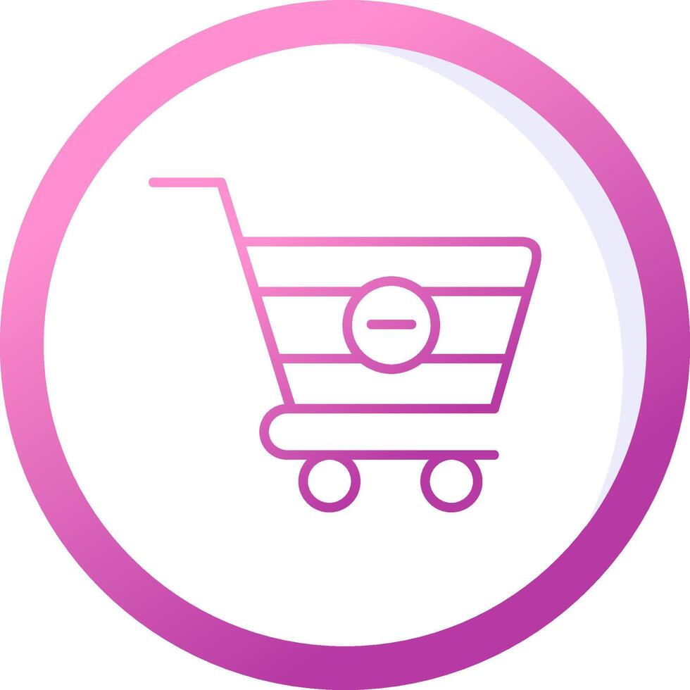 Delete Cart Vector Icon