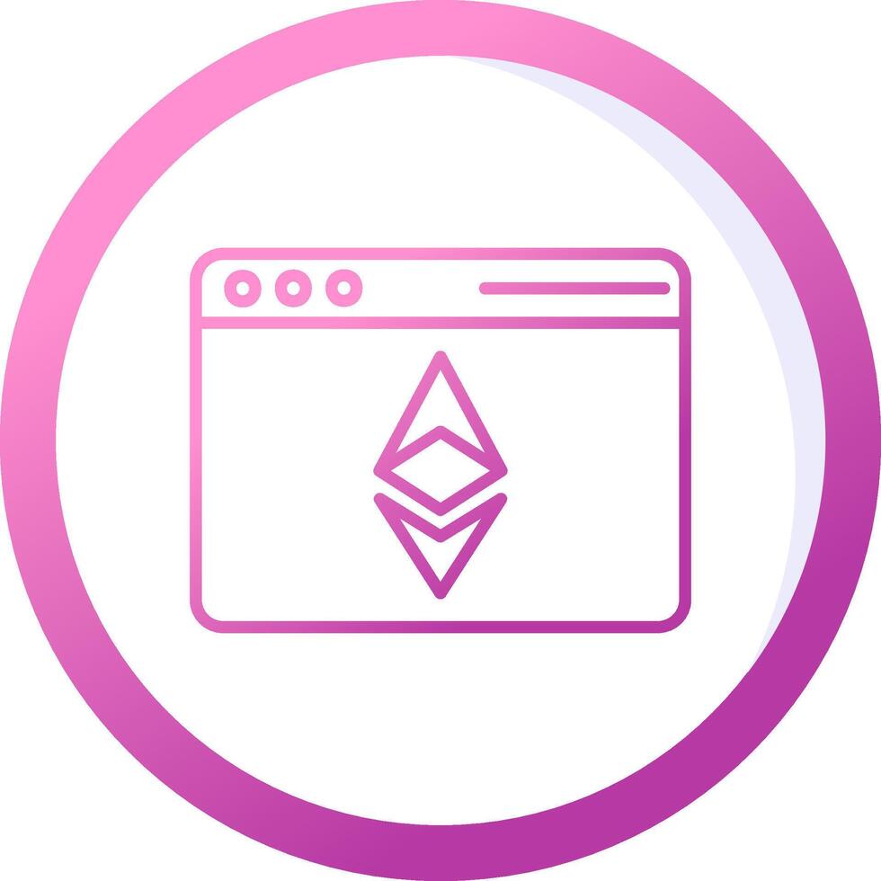 Ethereum Browser Vector Icon